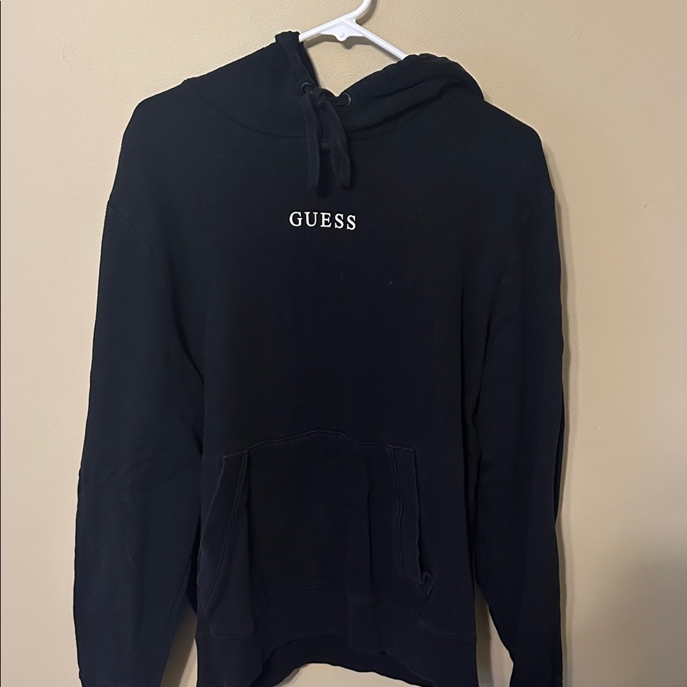 Guess Black Pullover Hoodie